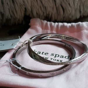 Kate Spade Silver Bangle Bracelet set of 2